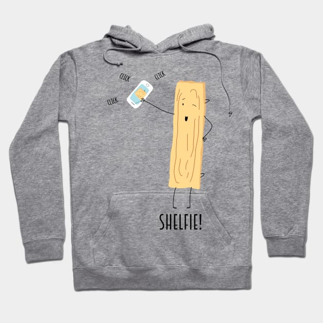 Shelfie Hoodie by coryreid_illustration